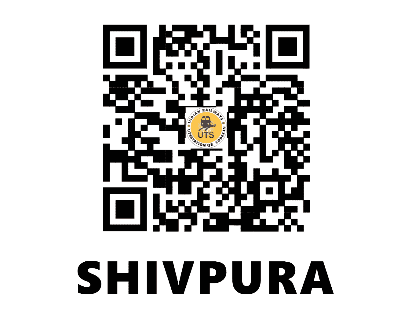 UTS QR Code for SHIVPURA - SVT (WR - MADHYA PRADESH)